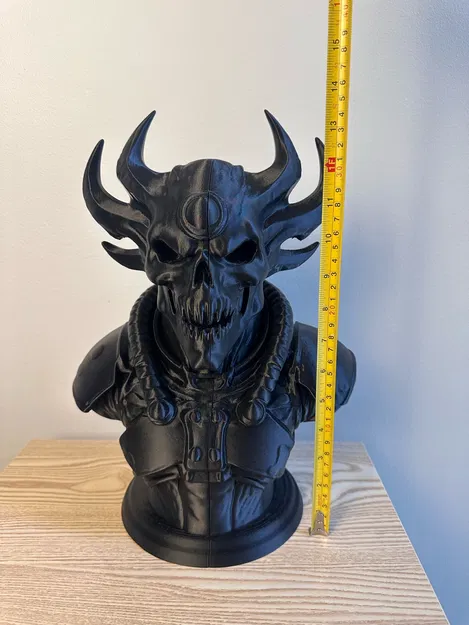 Tượng Đầu Lâu Quỷ Có Sừng: Đồ Trang Trí Gothic Đầy Quyến Rũ - Image 2