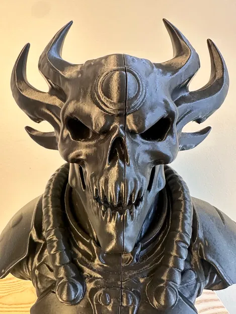 Tượng Đầu Lâu Quỷ Có Sừng: Đồ Trang Trí Gothic Đầy Quyến Rũ - Image 4