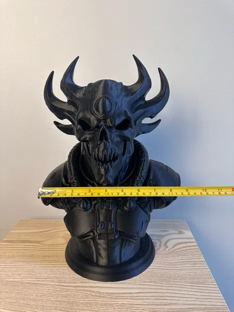 Tượng Đầu Lâu Quỷ Có Sừng: Đồ Trang Trí Gothic Đầy Quyến Rũ - Image 5