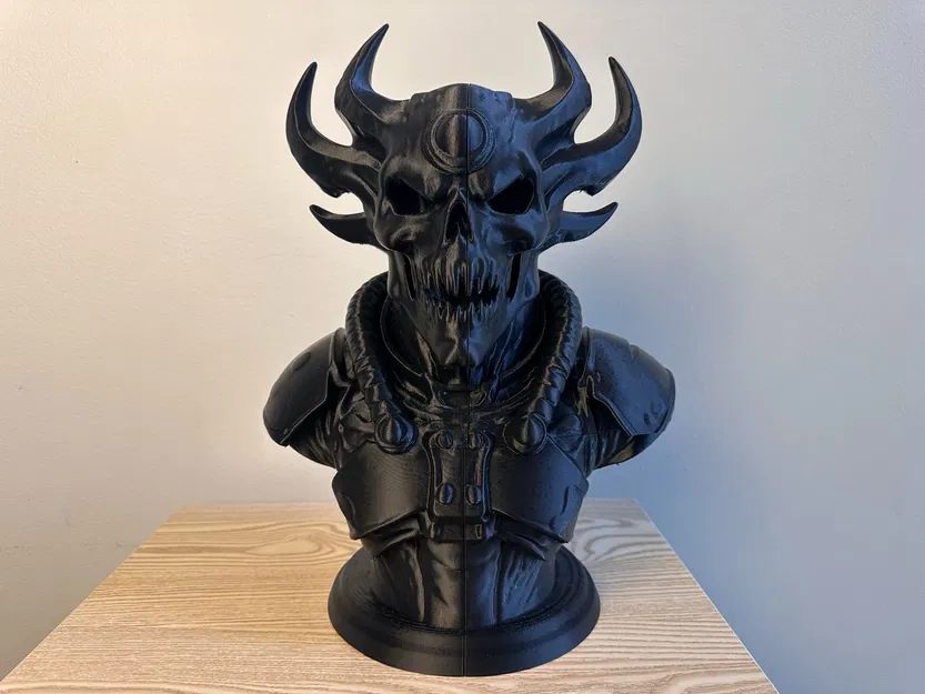 Tượng Đầu Lâu Quỷ Có Sừng: Đồ Trang Trí Gothic Đầy Quyến Rũ - Image 9