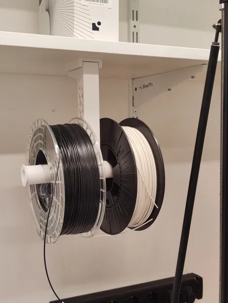 Giá treo cuộn nhựa in 3D gắn kệ - Image 1