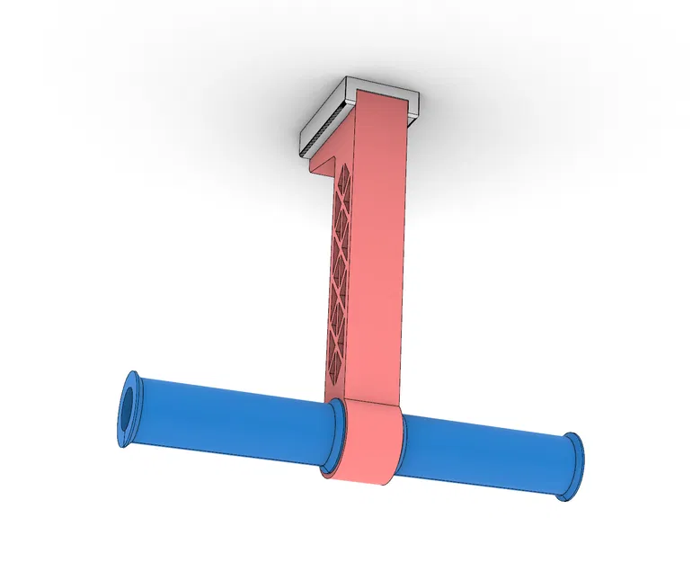 Giá treo cuộn nhựa in 3D gắn kệ - Image 2