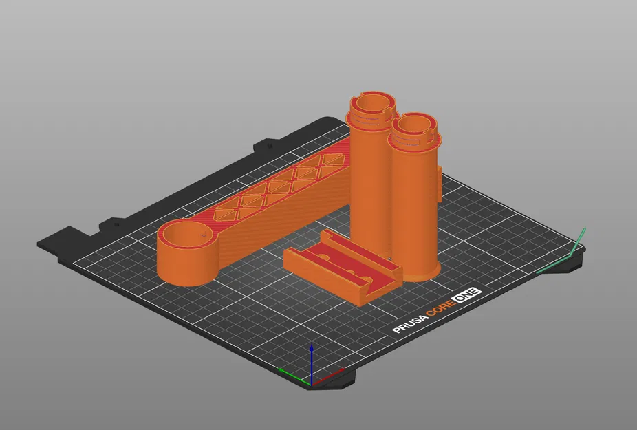 Giá treo cuộn nhựa in 3D gắn kệ - Image 3