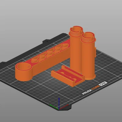 Giá treo cuộn nhựa in 3D gắn kệ