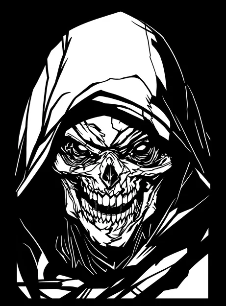 Tranh treo tường 3D Grim Reaper độc đáo cho không gian cá tính - Image 1