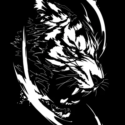 Mô hình tranh treo tường 3D đầu hổ nghệ thuật sắc nét