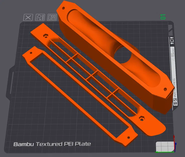 Bộ mod ốp dẫn khí làm mát phanh cho cản trước Peugeot 405 - Image 1