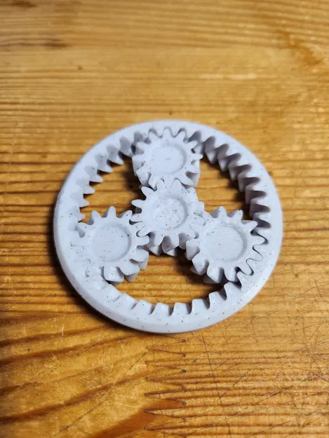 Đồ chơi bánh răng hành tinh in liền khối (Print-in-place planetary gear fidget toy) - Image 1