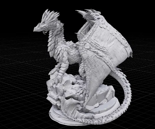 Mô hình rồng 3D dũng mãnh (Dragon) - File STL chi tiết cao - Image 1