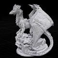 Mô hình rồng 3D dũng mãnh (Dragon) - File STL chi tiết cao - Thumbnail 1
