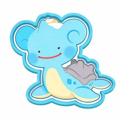 Khuôn cắt bánh quy hình Lapras 3D đáng yêu cho tín đồ Pokemon