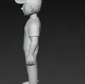 Mô hình 3D cậu bé đội mũ (Boy with hat) độc đáo - Thumbnail 2