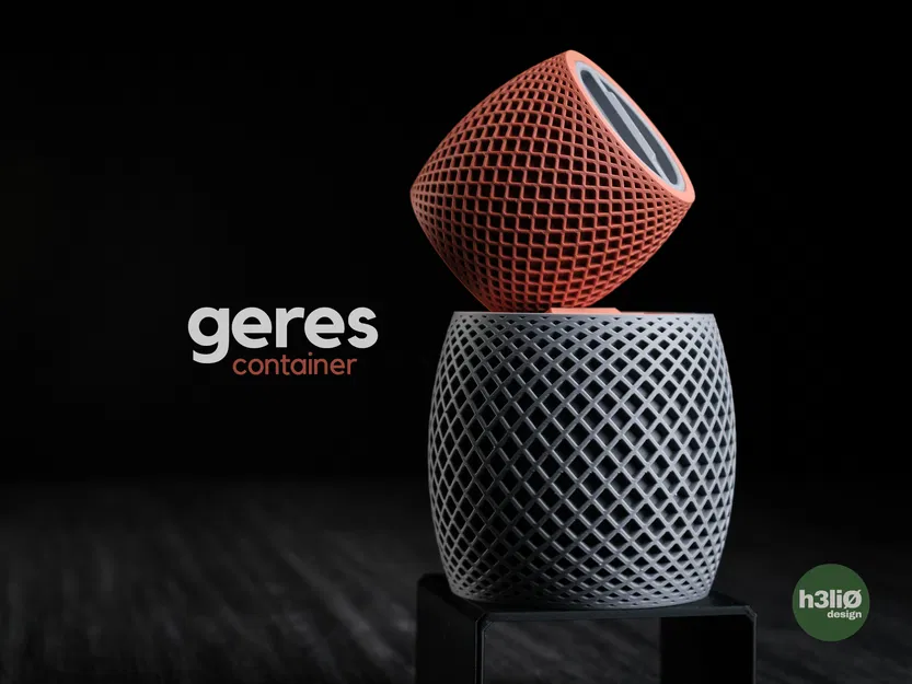 geres · container - Hộp đựng đa năng xếp chồng tối giản - Image 1