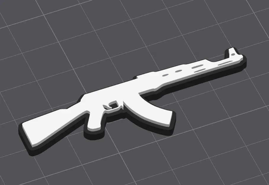 Mô hình móc khóa AK47 - Phụ kiện 3D độc đáo cho dân chơi EDC - Image 1