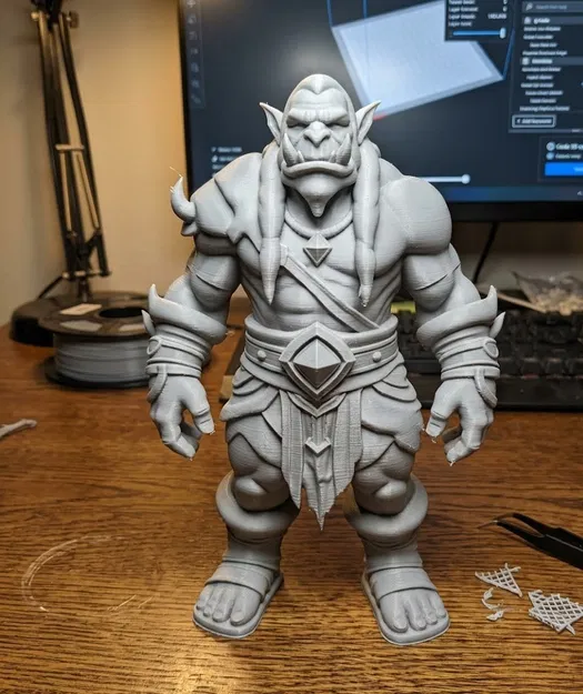 Mô hình 3D Orc Warrior chiến binh dũng mãnh để in ấn - Image 1