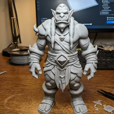 Mô hình 3D Orc Warrior chiến binh dũng mãnh để in ấn