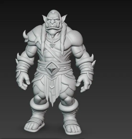 Mô hình 3D Orc Warrior chiến binh dũng mãnh để in ấn - Image 4