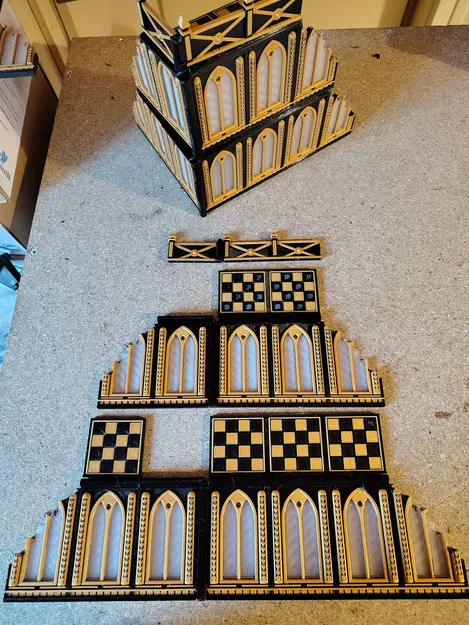 Ruine Gothique Modulaire Pliable – Mô hình công trình nhà thờ đổ nát cho Wargame - Image 1