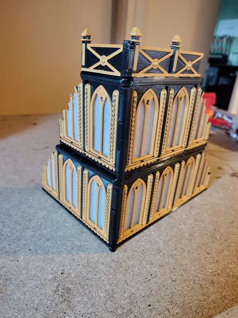 Ruine Gothique Modulaire Pliable – Mô hình công trình nhà thờ đổ nát cho Wargame - Image 2