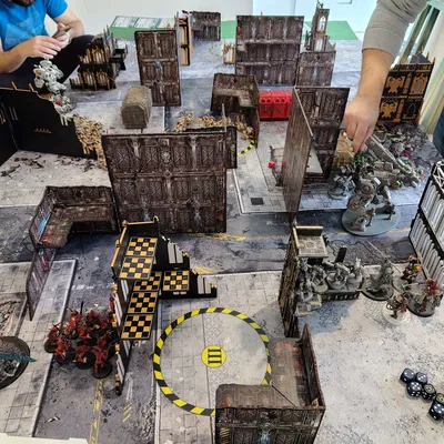 Ruine Gothique Modulaire Pliable – Mô hình công trình nhà thờ đổ nát cho Wargame