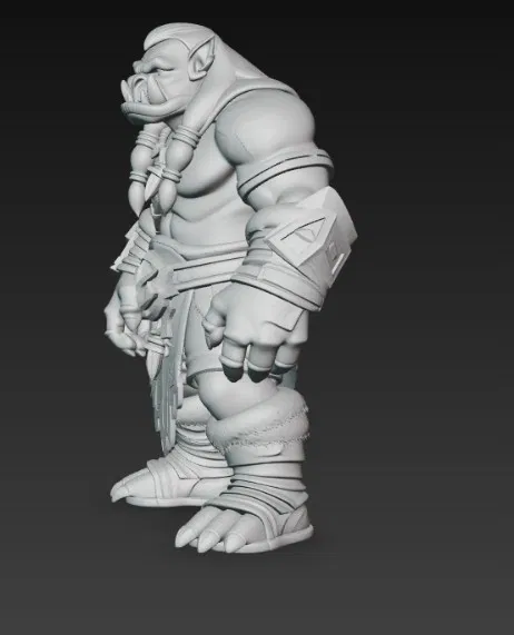 Mô hình in 3D Orc Warrior 2 – Chiến binh giả tưởng đầy uy lực - Image 3