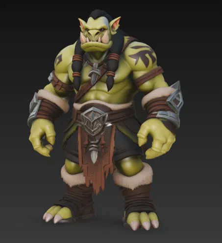 Mô hình in 3D Orc Warrior 2 – Chiến binh giả tưởng đầy uy lực - Image 4