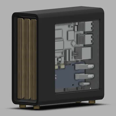 Case Fractal North Pi - Cổng IO phía sau với HDMI kích thước đầy đủ