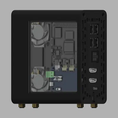 Case Fractal North Pi - Cổng IO phía sau với HDMI kích thước đầy đủ