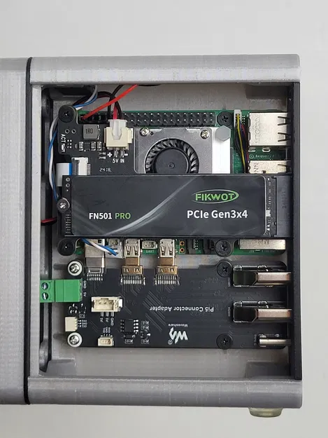 Fractal North Pi Case - Hỗ trợ NVMe SSD và Rear IO cho Raspberry Pi 5 - Image 3
