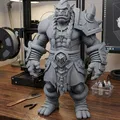 Mô hình Orc Warrior 3: Tượng chiến binh giả tưởng đầy chi tiết - Thumbnail 1