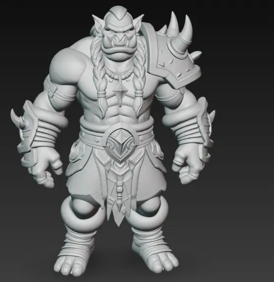 Mô hình Orc Warrior 3: Tượng chiến binh giả tưởng đầy chi tiết - Image 2