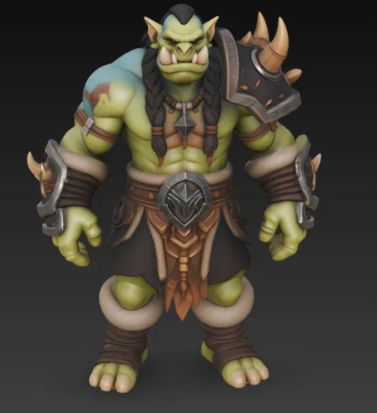 Mô hình Orc Warrior 3: Tượng chiến binh giả tưởng đầy chi tiết - Image 3
