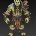 Mô hình Orc Warrior 3: Tượng chiến binh giả tưởng đầy chi tiết - Thumbnail 3