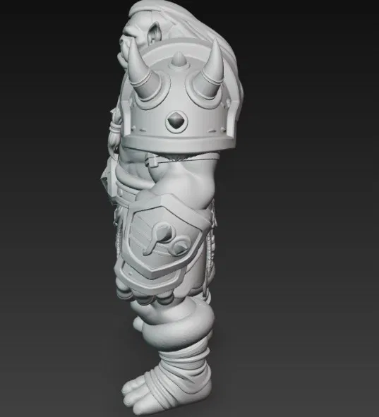 Mô hình Orc Warrior 3: Tượng chiến binh giả tưởng đầy chi tiết - Image 4