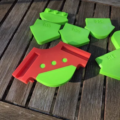 Jig Bo Góc Router với Các Tấm Mẫu Thay Thế – Dụng Cụ Bo Tròn Góc