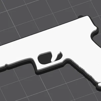 Móc khóa mô hình Glock 17 - Phụ kiện 3D cá tính cho dân EDC