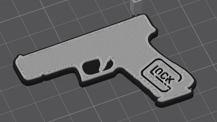 Móc khóa mô hình Glock 17 - Phụ kiện 3D cá tính cho dân EDC - Image 2