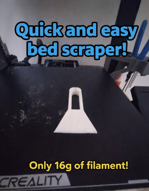 Dụng cụ cạo bàn in 3D (Bed Scraper) - Đơn giản, Tiết kiệm, Hiệu quả - Image 1