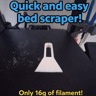 Dụng cụ cạo bàn in 3D (Bed Scraper) - Đơn giản, Tiết kiệm, Hiệu quả