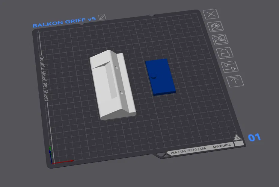 Tay nắm cửa ban công 2 màu (Balkon Griff 2 Farbig) - Image 5