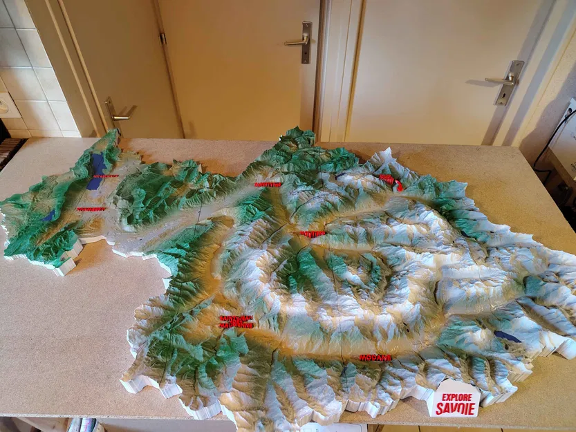 Maquette Savoie 1350 mm – Mô hình mô-đun nam châm gồm 13 mảnh - Image 1