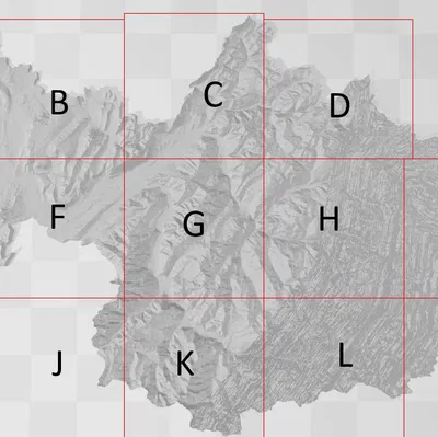 Maquette Savoie 1350 mm – Mô hình mô-đun nam châm gồm 13 mảnh