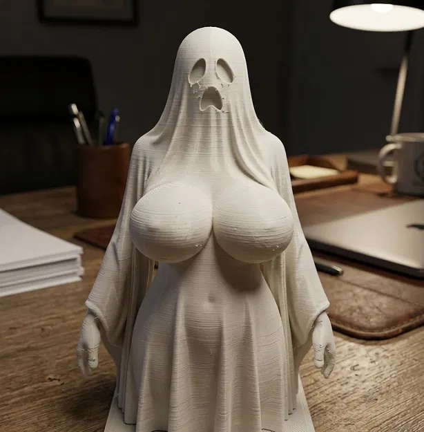 Mô hình 3D nhân vật bóng ma cách điệu độc đáo cho bộ sưu tập - Image 1