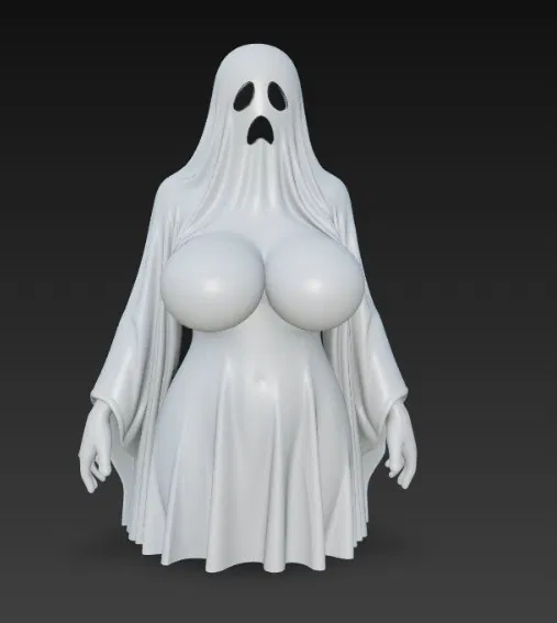 Mô hình 3D nhân vật bóng ma cách điệu độc đáo cho bộ sưu tập - Image 4