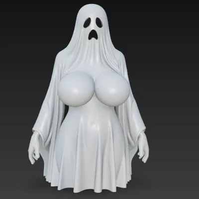 Mô hình 3D nhân vật bóng ma cách điệu độc đáo cho bộ sưu tập
