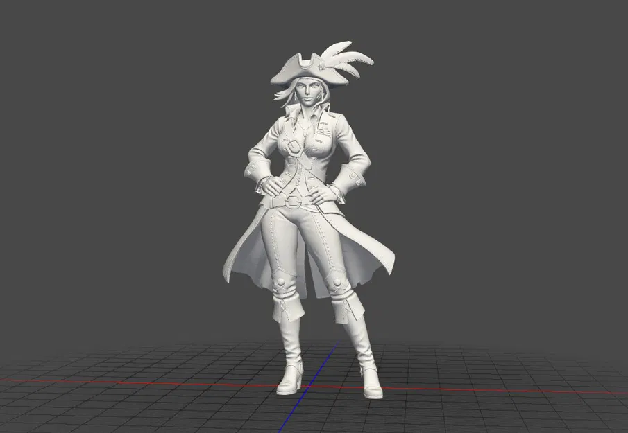 Mô hình nữ cướp biển (Pirates Woman) cực đẹp cho in 3D - Image 2