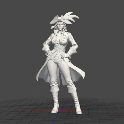 Mô hình nữ cướp biển (Pirates Woman) cực đẹp cho in 3D