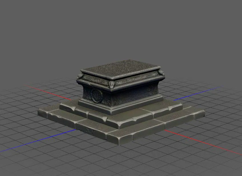 Mô hình đế đá trang trí cho miniature (Stone Baser) in 3D - Image 1