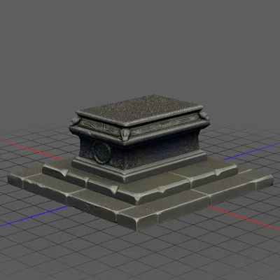 Mô hình đế đá trang trí cho miniature (Stone Baser) in 3D