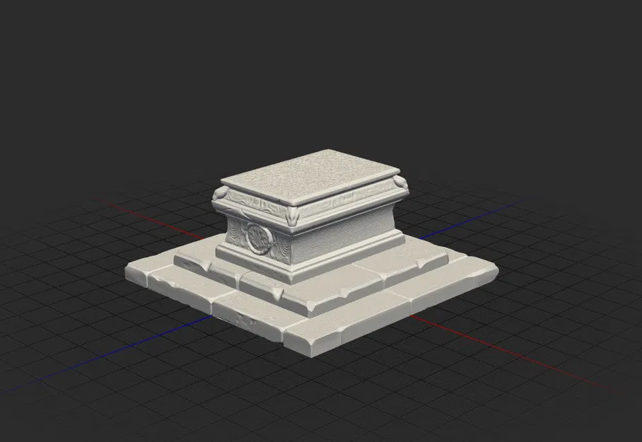 Mô hình đế đá trang trí cho miniature (Stone Baser) in 3D - Image 2